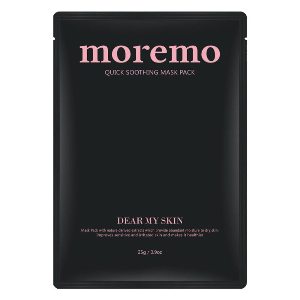 4 pack of Moremo Quick Soothing Mask Packs with Natural Extracts to Moisturize